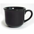 Tuxton China Concentrix 3.5 in. Round Cup - Black - 2 Dozen CBF-0702